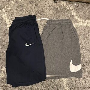 Nike Navy and Gray Shorts Set